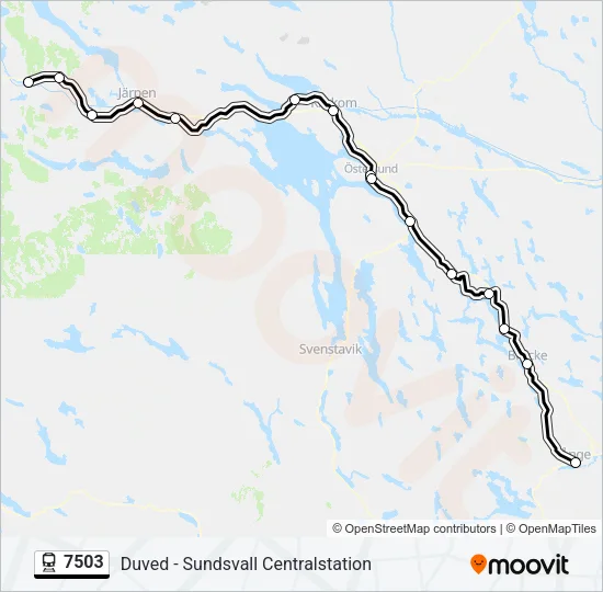 7503 Train Line Map