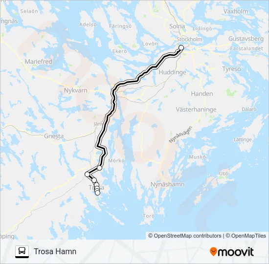 TROSABUSSEN Bus Line Map