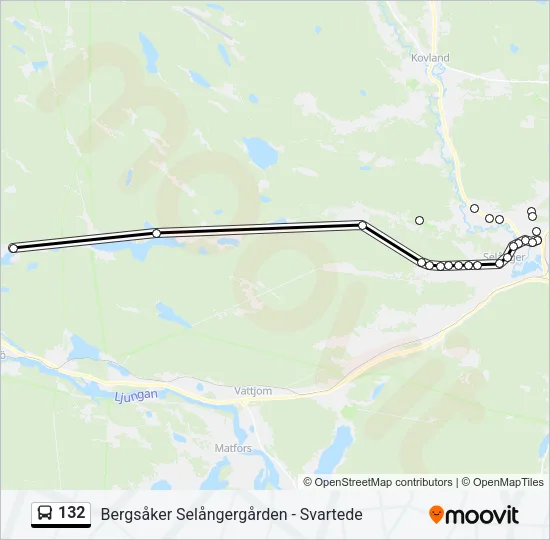 132 Bus Line Map