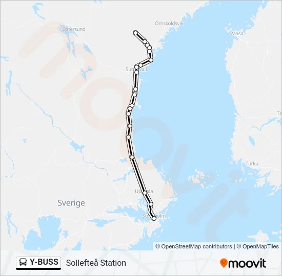 Y-BUSS Bus Line Map