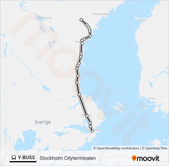 Y-BUSS Bus Line Map