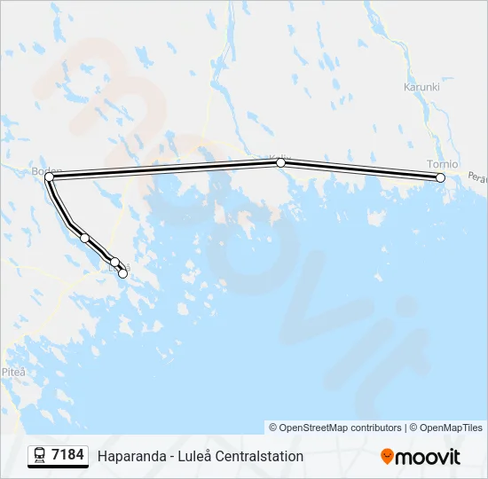 7184 Train Line Map