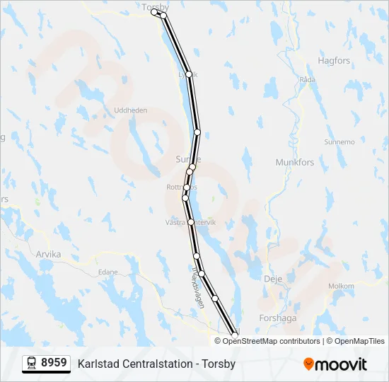 8959 Train Line Map