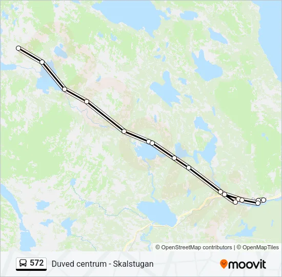572 Bus Line Map