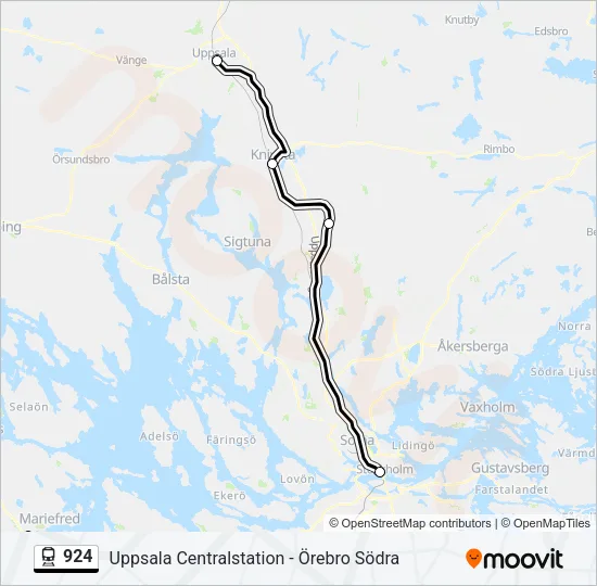 924 Train Line Map
