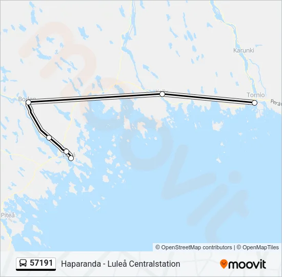 57191 Bus Line Map
