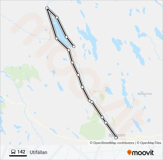142 Bus Line Map