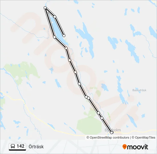 142 Bus Line Map