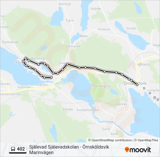 402 Bus Line Map