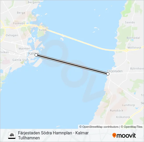 RESSELS REDERI Ferry Line Map