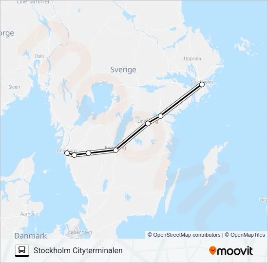 VY EXPRESS  Line Map