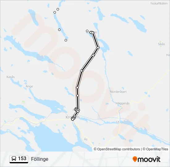 153 Bus Line Map