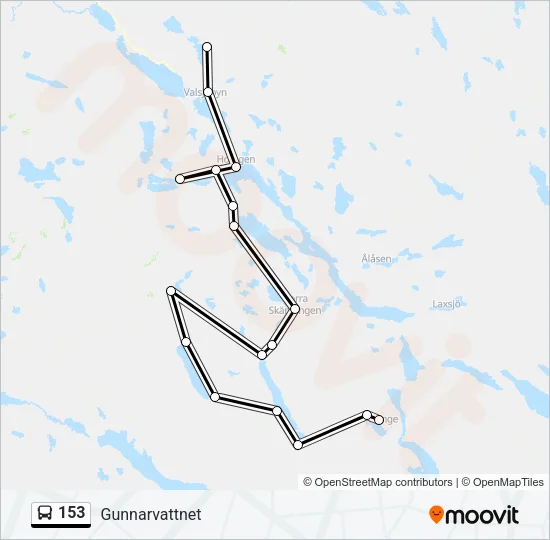 153 Bus Line Map
