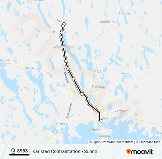 8953 Train Line Map