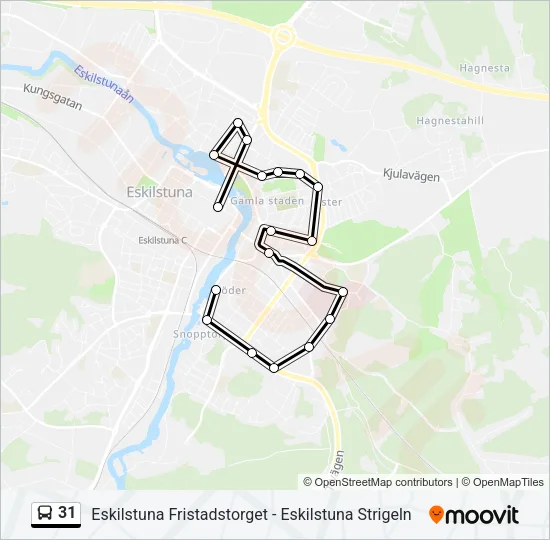 31 Bus Line Map
