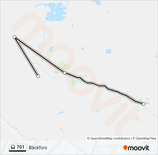 701 Bus Line Map