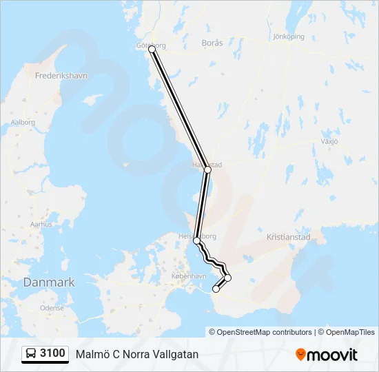 3100 Bus Line Map