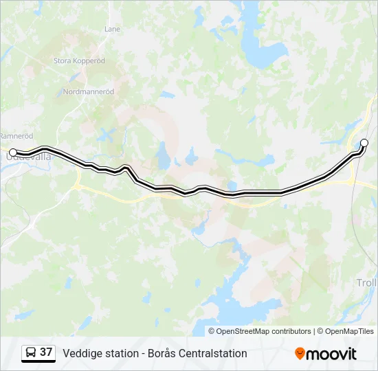 37 Bus Line Map