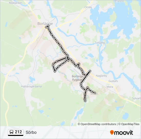 212 Bus Line Map