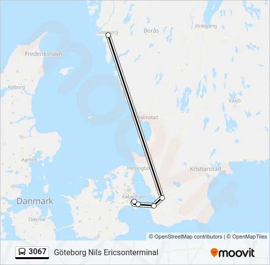 3067 Bus Line Map