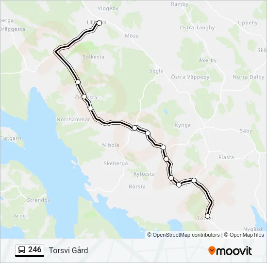 246 Bus Line Map