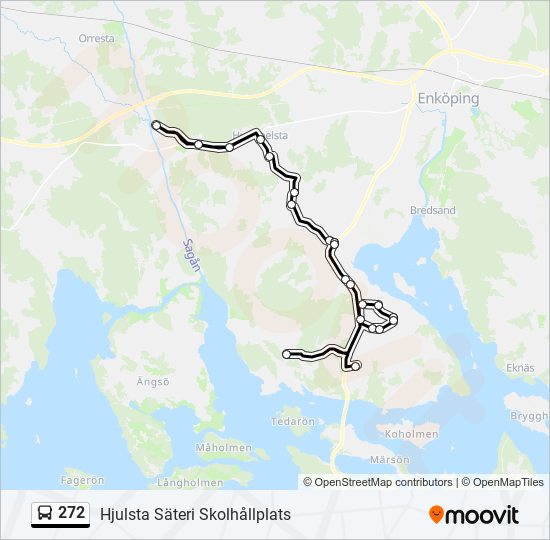 272 bus Line Map