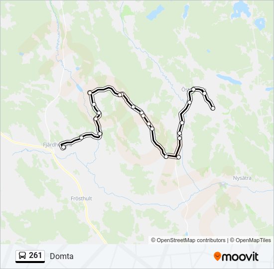 261 bus Line Map