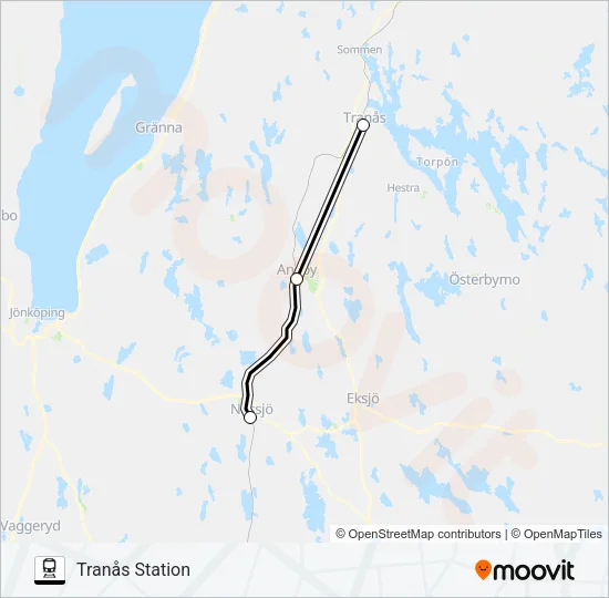 KRÖSATÅG  Linje karta