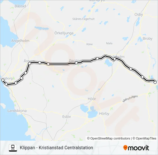 PÅGATÅGEN  Line Map