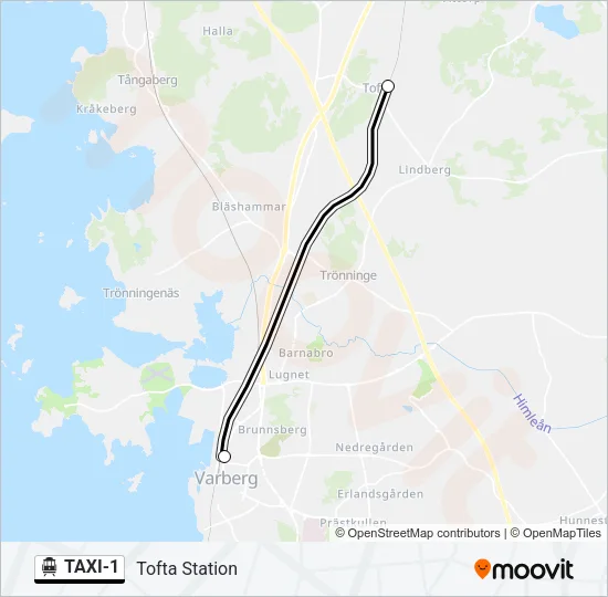 TAXI-1 Cable Car Line Map