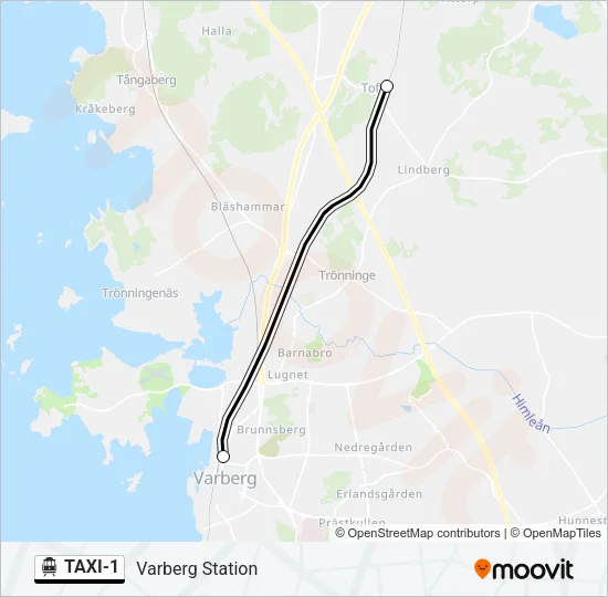 TAXI-1 Cable Car Line Map