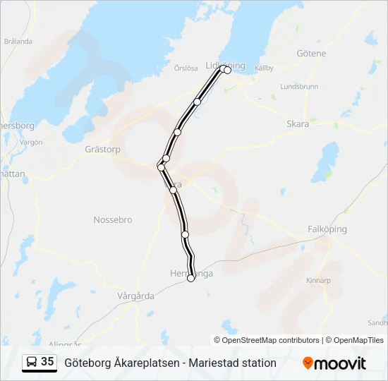 35 Bus Line Map