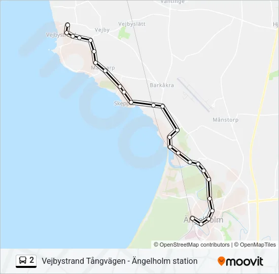 2 Bus Line Map