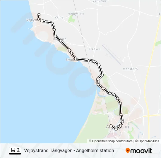 2 Bus Line Map