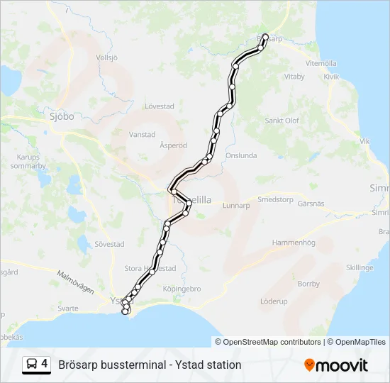 4 Bus Line Map