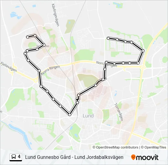 4 Bus Line Map