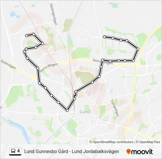4 Bus Line Map