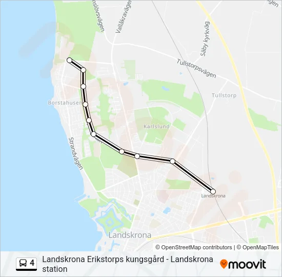 4 Bus Line Map
