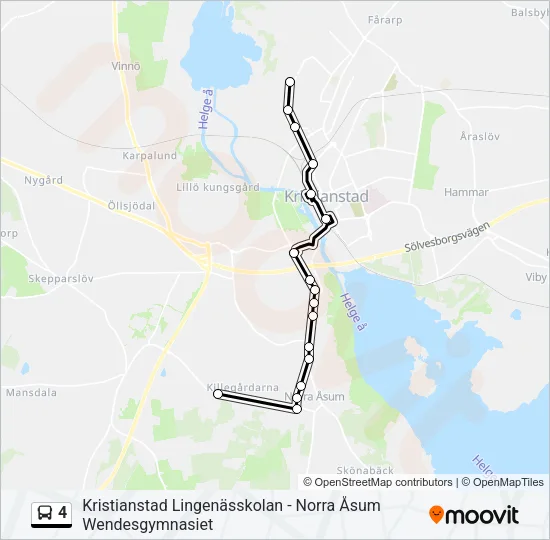 4 Bus Line Map