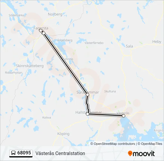 68095 Bus Line Map