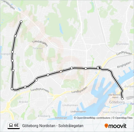 6E  Line Map