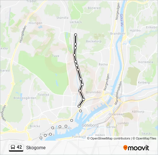 42 Route: Schedules, Stops & Maps - Skogome (Updated)