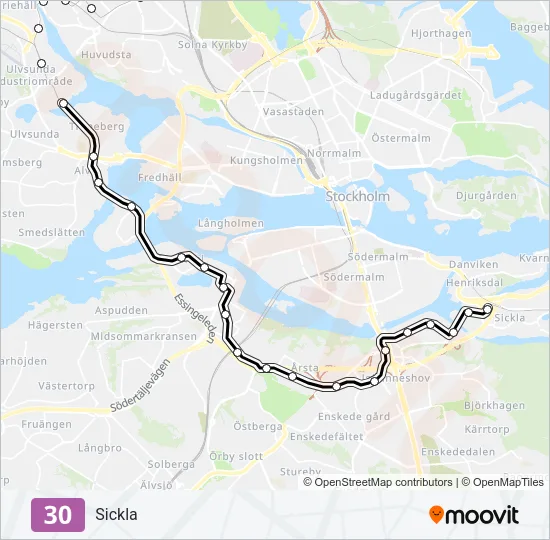 30 Light Rail Line Map