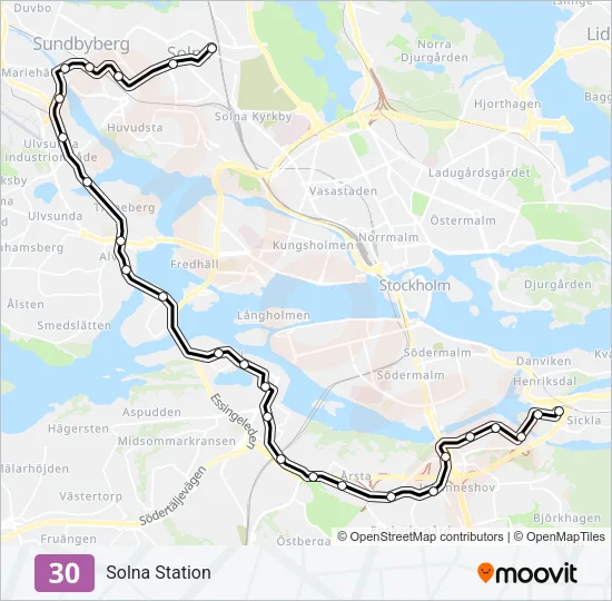 30 Light Rail Line Map