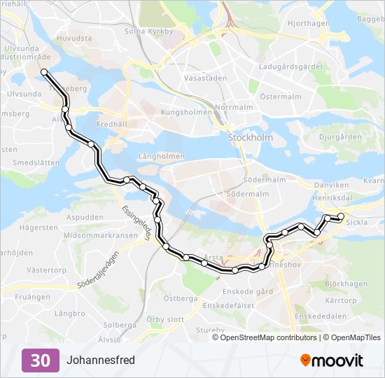 30 light rail Line Map