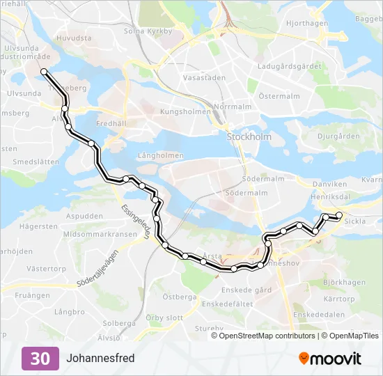 30 Light Rail Line Map