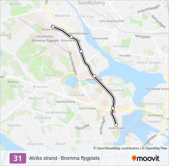 31 light rail Line Map