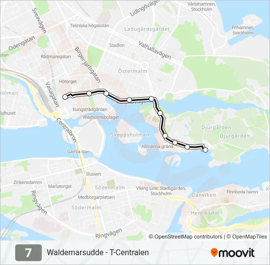 7 Light Rail Line Map