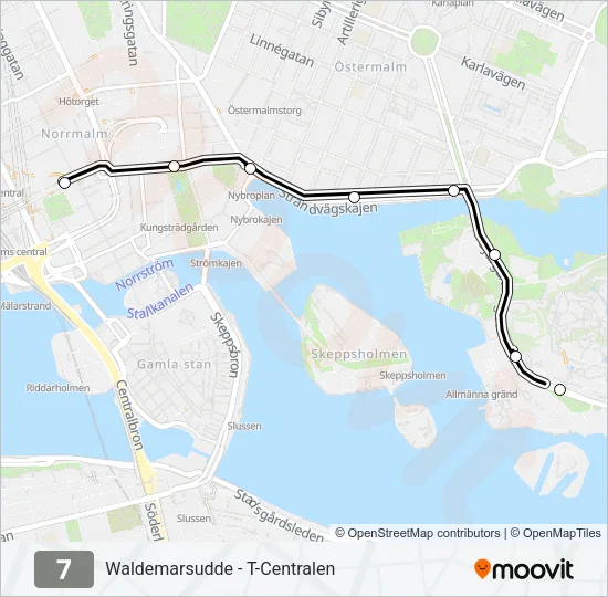7 Light Rail Line Map