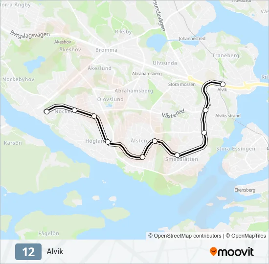 12 Light Rail Line Map
